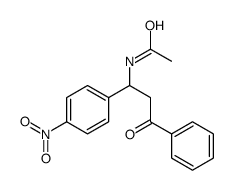 N-[1-(4-nitrophenyl)-3-oxo-3-phenylpropyl]acetamide结构式