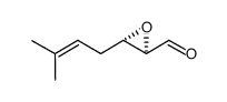 Oxiranecarboxaldehyde, 3-(3-methyl-2-butenyl)-, (2R-trans)- (9CI)结构式