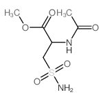 L-Alanine,N-acetyl-3-(aminosulfonyl)-, methyl ester Structure