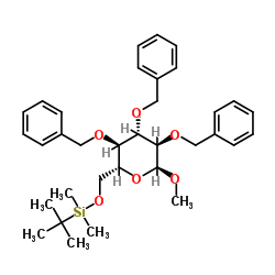 Methyl-6-O-(tert.-butyldimethylsilyl)-2,3,4-tri-O-benzyl-α-D-glucopyranoside picture