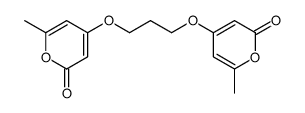 6-methyl-4-[3-(2-methyl-6-oxopyran-4-yl)oxypropoxy]pyran-2-one Structure