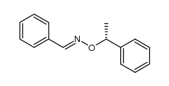 (R,E)-(+)-O-(1-phenylethyl) benzaldoxime Structure