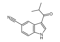 3-(2-methylpropanoyl)-1H-indole-5-carbonitrile Structure