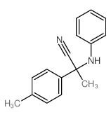 2-anilino-2-(4-methylphenyl)propanenitrile结构式