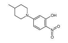N-(3-HYDROXY-4-NITROPHENYL)-4-METHYLPIPERIDINE structure