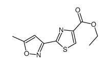 ETHYL 2-(5-METHYLISOXAZOL-3-YL)-1,3-THIAZOLE-4-CARBOXYLATE Structure