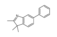 2,3,3-trimethyl-6-phenylindole Structure