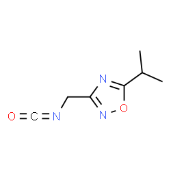 1,2,4-Oxadiazole,3-(isocyanatomethyl)-5-(1-methylethyl)-(9CI) structure