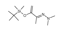 (E)-2-(3-((tert-butyldimethylsilyl)oxy)but-3-en-2-ylidene)-1,1-dimethylhydrazine Structure