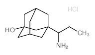 3-(1-Aminopropyl)-1-adamantanol hydrochloride Structure