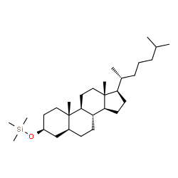 3β-(Trimethylsiloxy)-5α-cholestane结构式