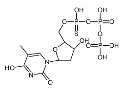 thymidine 5'-O-(1-thiotriphosphate) Structure