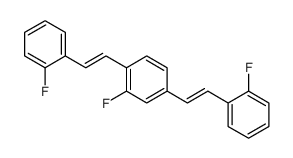 2-fluoro-1,4-bis[2-(2-fluorophenyl)ethenyl]benzene结构式