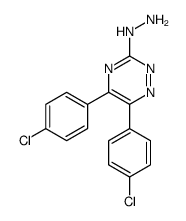 [5,6-bis(4-chlorophenyl)-1,2,4-triazin-3-yl]hydrazine Structure