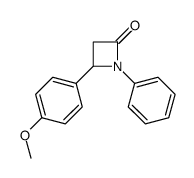 4-(4-methoxyphenyl)-1-phenylazetidin-2-one Structure