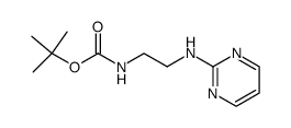[2-(Pyrimidin-2-ylamino)-ethyl]-carbamic acid tert-butyl ester Structure