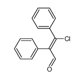 (Z)-β-chloro-α,β-diphenylacrolein结构式