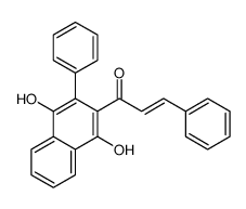 1-(1,4-二羟基-3-苯基萘-2-基)-3-苯基-2-丙烯-1-酮结构式