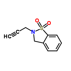 2-(2-Propyn-1-yl)-2,3-dihydro-1,2-benzothiazole 1,1-dioxide Structure