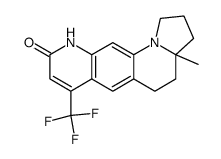 3a-methyl-7-(trifluoromethyl)-2,3,3a,4,5,10-hexahydropyrido[3,2-g]pyrrolo[1,2-a]quinolin-9(1H)-one结构式