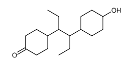 4-[4-(4-hydroxycyclohexyl)hexan-3-yl]cyclohexan-1-one Structure