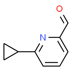 2-Pyridinecarboxaldehyde, 6-cyclopropyl- (9CI) structure