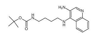 1,1-dimethylethyl N-{4-[(3-aminoquinolin-4-yl)amino]butyl}carbamate结构式