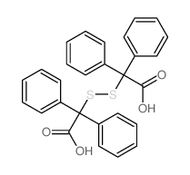 2-(carboxy-diphenyl-methyl)disulfanyl-2,2-diphenyl-acetic acid Structure