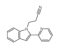 1H-Indole-1-propanenitrile,2-(2-pyridinyl)- structure