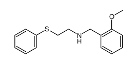 N-(2-methoxybenzyl)-2-(phenylthio)ethan-1-amine结构式