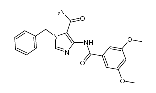 4-(3,5-dimethoxybenzoylamino)-1-benzyl-5-imidazolecarboxamide Structure