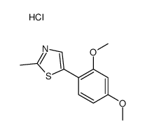 5-(2,4-dimethoxyphenyl)-2-methyl-1,3-thiazole,hydrochloride结构式