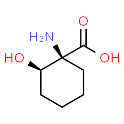 Cyclohexanecarboxylic acid, 1-amino-2-hydroxy-, (1S,2R)- (9CI)结构式