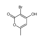 3-bromo-4-hydroxy-6-methylpyran-2-one结构式