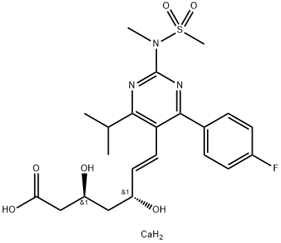 (3S,5R,6E) Rosuvastatin Calcium Salt (2:1) structure