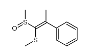methyl(1-(methylsulfinyl)-2-phenylprop-1-en-1-yl)sulfane Structure