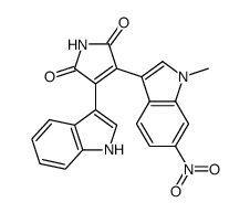 3-(1H-indol-3-yl)-4-(1-methyl-6-nitro-1H-indol-3-yl)-pyrrole-2,5-dione Structure