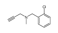 (2-Chloro-benzyl)-methyl-prop-2-ynyl-amine结构式