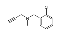 (2-Chloro-benzyl)-methyl-prop-2-ynyl-amine Structure