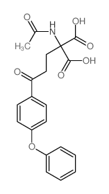 Propanedioic acid,2-(acetylamino)-2-[3-oxo-3-(4-phenoxyphenyl)propyl]- structure