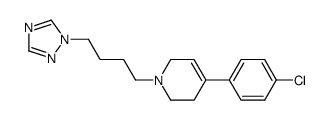 4-(4-chlorophenyl)-1,2,3,6-tetrahydro-1-[4-(1H-1,2,4-triazol-1-yl) butyl]pyridine Structure