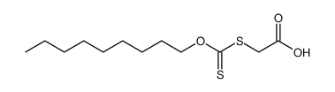 (Nonyloxy-thiocarbonylmercapto)-essigsaeure Structure