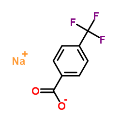 Sodium 4-(trifluoromethyl)benzoate structure