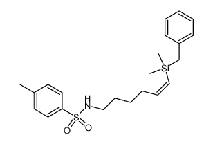 N-((Z)-6-benzyldimethylsilyl-5-hexenyl)-p-toluenesulfonamide结构式