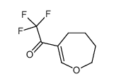 Ethanone, 2,2,2-trifluoro-1-(4,5,6,7-tetrahydro-3-oxepinyl)- (9CI) Structure