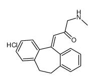 1-(5,6-dihydrodibenzo[2,1-b:2',1'-f][7]annulen-11-ylidene)-3-(methylamino)propan-2-one,hydrochloride结构式