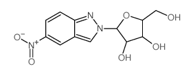 2H-Indazole,5-nitro-2-b-D-ribofuranosyl- structure