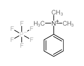 Benzenaminium, N,N,N-trimethyl-, hexafluorophosphate(1-) structure