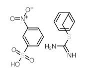 benzylsulfanylmethanimidamide; 3-nitrobenzenesulfonic acid Structure