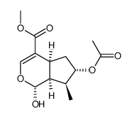 7-O-acetyl-8-epiloganol结构式